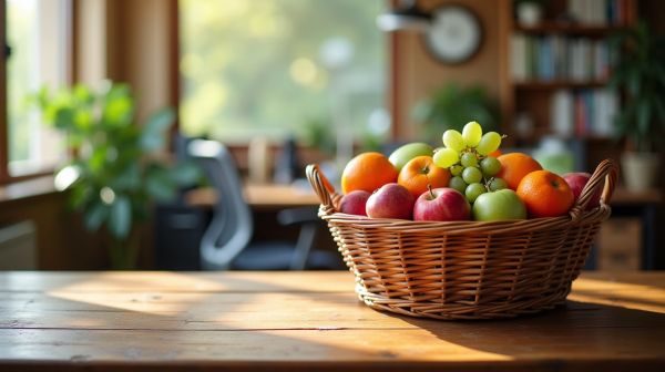 Top 5 critères pour sélectionner une corbeille de fruits de bureau